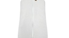 Sac de dormit TEDDY MimiNu Soft, Premium, Bumbac Interlock, Oeko Tex, Fermoar, 3-12 luni, 2.5 Tog, Soft Grey