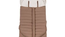 Sac de iarna Lionelo Oli pentru carucior si landou, impermeabil, extensibil, 101x45 cm, rezistent la -20 grade, Maro