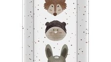 Saltea de infasat Ceba Baby, Moale si Profilata, 50x70 cm, Fara BPA, Impermeabila, Cute Animals