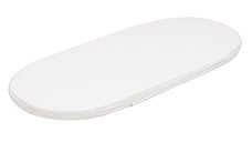 Saltea pentru landou New Baby Standard, Husa detasabila din bumbac, Spuma poliuretanica, 75x35x3.5 cm, 0 luni+, Alb