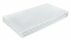 Saltea pentru patut bebe BabyNeeds Confort, Husa detasabila, Antialergica, Spuma, 160x80x15 cm, Alb