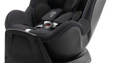 Scaun auto rotativ, 360º, Britax Römer, Cu baza inclusa, 0 luni - 4 ani, ISOFIX, DUALFIX PLUS, Midnight Grey