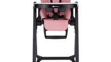 Scaun de masa Petite&Mars Tasty 3 in 1, 6-36 luni, pana la 15 kg, reglabil, pliabil, aluminiu, roz