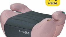 Scaun Inaltator Auto FreeON Comfy pentru Copii, I-size, 125-150 cm, Prink/Grey