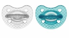 Set 2 suzete ortodontice Chicco Physioforma Luxe pentru bebelusi, 16-36 luni, Silicon moale, Fara BPA, Gri