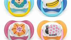 Set 2 suzete pentru bebelusi Philips Avent Ultra Air, ortodontice din silicon moale, ventilate, fara BPA, 6-18 luni