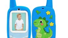 Set 2 Walkie-Talkie Video Free2Play Dinosaur cu camera si ecran IPS 2