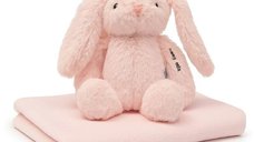 Set cadou Baby Mix cu iepuras roz si prosop, in cutie de carton, Pink