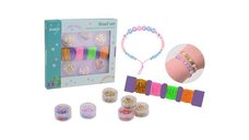 Set creativ, Joueco, Margele pentru bratari, Saculet pentru depozitare inclus, Diferite forme si culori, 20 x 2 x 19, 6-16 ani, Multicolor