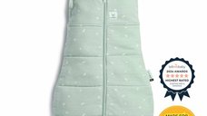 Sistem de infasat si sac de dormit, ErgoPouch, 2 in 1, 0-3 luni, 3-6 kg, TOG 2.5, Bumbac organic, Fermoar bidirectional, Transformabil, Lavabil la masina, Certificat non-toxic, Premiat in Australia, Model Sage