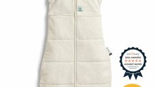 Sistem ErgoPouch 2 in 1 pentru Infasat si Sac de Dormit, 6-12 Luni, 8-10 kg, TOG 2.5, Bumbac Organic, Bej