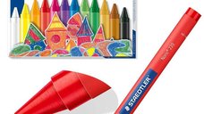 Staedtler Jumbo, set de 12 creioane cerate groase pentru colorat