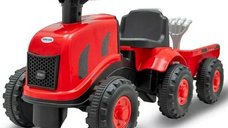 Tractor pentru copii Baby Mix Benny cu remorca si unelte, rosu, resigilat