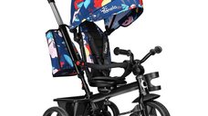Tricicleta multifunctionala Lionelo Haari, Ultrapliabila, Albastru, Scaun reversibil si Control directie