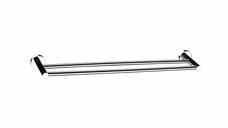 Bara dubla portprosop Ferro, Grace, 45 cm, crom - AC08