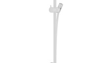 Bara dus Hansgrohe Unica S Puro 65 cm, furtun 160cm, alb mat - 28632700