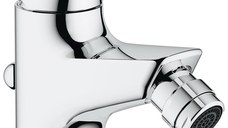 Baterie baie bideu Grohe BauFlow,furtune flexibile, cromat-23754000