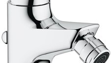 Baterie baie bideu Grohe BauFlow,furtune flexibile, cromat-23754000