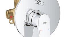 Baterie baie cada montare ingropat, doua iesiri, Grohe BauFlow-29113000
