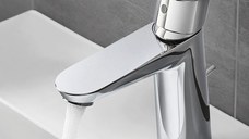 Baterie baie lavoar marimea S Grohe Bauloop,monocomanda, furtune flexibile,crom -23335000