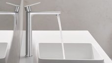 Baterie baie lavoar montare pe blat,Grohe Lineare marimea XL,furtune flexibile, crom-23405001