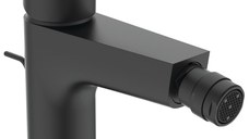 Baterie bideu Ideal Standard Cerafine O, ventil metalic pop-up, negru mat - BC705XG