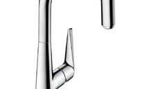 Baterie bucatarie cu dus extractibil Hansgrohe Talis Select M51 220, dus extractibil, crom - 72822000