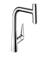 Baterie bucatarie cu dus extractibil Hansgrohe Talis Select M51 220, dus extractibil, crom - 72822000 - 1