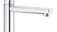 Baterie bucatarie Grohe Bauloop, pipa pivotanta,crom,furtune flexibile-31706000