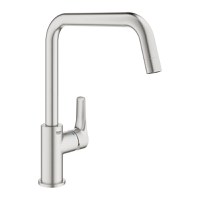 Baterie bucatarie Grohe Eurosmart, pipa inalta, supersteel - 30567DC0 - 1