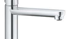 Baterie bucatarie Grohe Eurosmart, pipa media, monocomanda, crom - 30463000