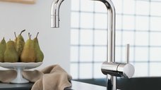 Baterie bucatarie Grohe Minta,crom,furtunuri flexibile-32488000