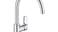 Baterie bucatarie Grohe Start Loop, monocomanda, cartus ceramic, crom -omada, ajustabil, crom - 31374001