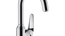 Baterie bucatarie Hansgrohe Focus M42, 3/8'', pipa inalta, monocomanda, pivotanta, crom - 71802000
