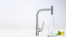 Baterie bucatarie Hansgrohe Talis Select S 300, dus extractibil, crom - 72821000