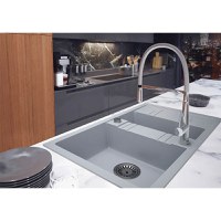 Baterie bucatarie Sonata, cu dus extractibil, crom - BNA4 - 1