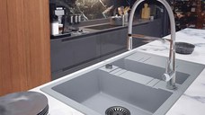 Baterie bucatarie Sonata, cu dus extractibil, crom - BNA4