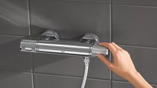 Baterie cabina dus Grohe Grohtherm 1000 Performance,termostat,crom,montare perete-34776000