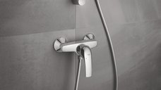 Baterie cabina dus Grohe Star Curve, montare pe perete, cartus 46 mm,crom-23767000