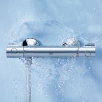 Baterie cabina dus,termostat Grohtherm 800,crom,fara set dus-34558000 - 1