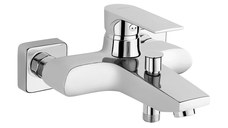 Baterie cada Algeo Square, montaj pe perete, crom - BAQ1