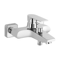 Baterie cada Algeo Square, montaj pe perete, crom - BAQ1 - 1