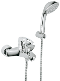 Baterie cada cu dus Grohe Europlus, set de dus inclus, crom - 33547001 - 1