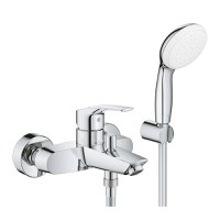 Baterie cada cu dus Grohe Eurosmart 2022,set dus inclus,crom,gama profesionala-33302003 - 1