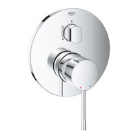 Baterie cada-dus incastrata Grohe Essence, 3 iesiri pentru smartbox crom lucios - 24092001 - 1