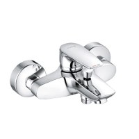 Baterie cada dus Kludi Pure &amp; Solid, monocomanda, fara set dus, crom - 346810575 - 1