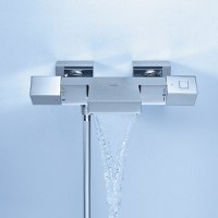 Baterie cada Grohe Grohtherm Cube, termostat,crom, montare perete-34497000 - 1