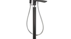 Baterie cada Kludi Balance, montaj pe pardoseala, necesita corp ingropat, negru mat - 525908775