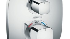 Baterie cada termostatica Hansgrohe Ecostat E cu montaj incastrat, crom - 15708000