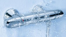 Baterie de dus cu termostat  Grohtherm 1000 New , crom, montare pe perete-34814003